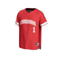 Louisiana Ragin' Cajuns Pick-A-Player Baseball Fashion Jersey - Cardinal