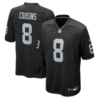 Las Vegas Raiders Kirk Cousins Black Team Game Jersey