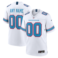 Tennessee Titans White Game Custom Jersey