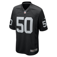 Las Vegas Raiders Jacob Bobenmoyer Black Game Player Jersey