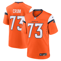 Denver Broncos Frank Crum Orange Team Game Jersey