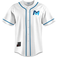 Mid Michigan College Lightweight Baseball Jersey - White