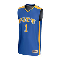 #1 Pitt Panthers Lightweight Collegiate Basketball Fashion Jersey - Royal