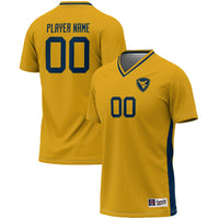 West Virginia Mountaineers Pick-A-Player NIL Lightweight Soccer Jersey - Gold