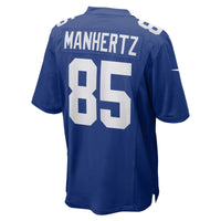 New York Giants Chris Manhertz Royal Team Game Jersey