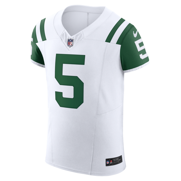 New York Jets Garrett Wilson White Classic Alternate Elite Jersey