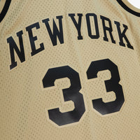 New York Knicks Patrick Ewing 1991 Swingman Jersey - Khaki