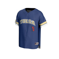 Tulsa Golden Hurricane Baseball Jersey - Royal