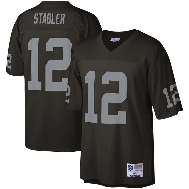 Las Vegas Raiders Ken Stabler Black Legacy Replica Jersey