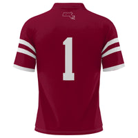 #1 UMass Minutemen Football Jersey - Maroon