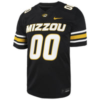 Missouri Tigers Custom Football Game Jersey - Black