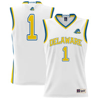 Delaware Fightin' Blue Hens Lightweight Basketball Jersey - White