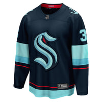 Seattle Kraken Will Borgen Deep Sea Blue Home Breakaway Player Jersey