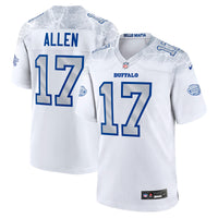 Buffalo Bills Josh Allen White 2025 Rivalries Collection Game Jersey