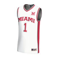 #1 Miami University RedHawks Lightweight Collegiate Basketball Fashion Jersey - White