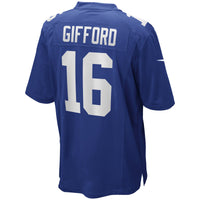 New York Giants Frank Gifford Royal Game Retired Player Jersey
