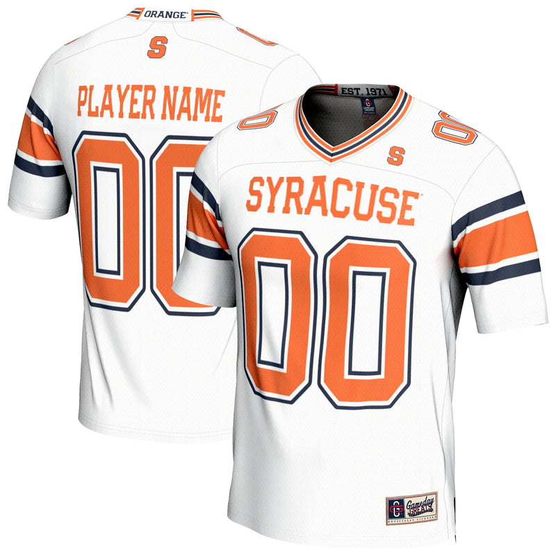 Syracuse Orange NIL Pick-A-Player Lightweight Collegiate Football Fashion Jersey - White