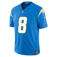 Los Angeles Chargers Omarion Hampton Powder Blue Team Stitched Limited Jersey