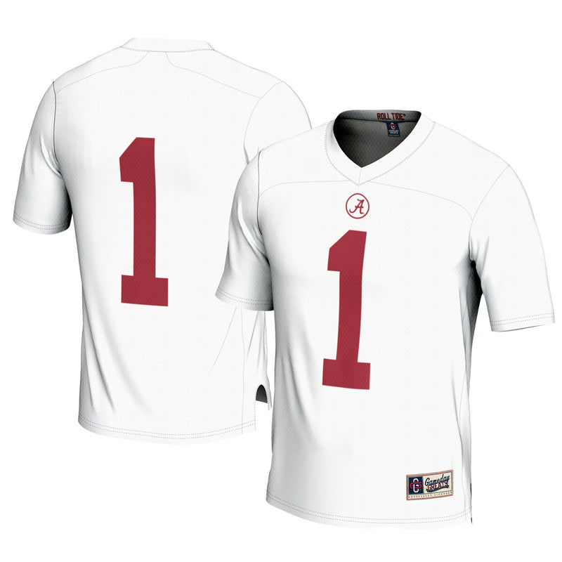 #1 Alabama Crimson Tide Football Jersey - White