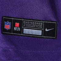Minnesota Vikings Will Fries Purple Team Game Jersey