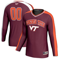 #00 Virginia Tech Hokies Lightweight Volleyball Fashion Jersey - Maroon