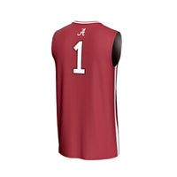 #1 Alabama Crimson Tide Lightweight Basketball Fashion Jersey - Crimson