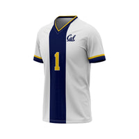 #1 Cal Bears Lightweight Soccer Fashion Jersey - White