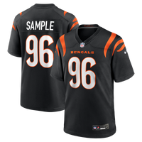 Cincinnati Bengals Cam Sample Black Game Jersey