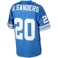 Detroit Lions 1993 Barry Sanders Blue Authentic Throwback Retired Player Jersey