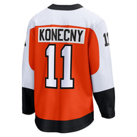 Philadelphia Flyers Travis Konecny Orange Home Breakaway Jersey