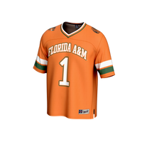 #1 Florida A&M Rattlers Collegiate Football Fashion Jersey - Orange