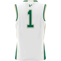 #1 South Florida Bulls Lightweight Basketball Jersey - White