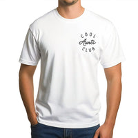 Cool Aunt Club T-Shirt | Minimalist Script Graphic Print | 100% Cotton Premium Tee | Unique Gift For Auntie