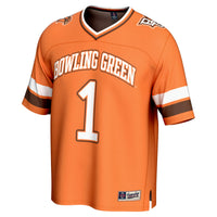 #1 Bowling Green St. Falcons Lightweight Collegiate Football Fashion Jersey - Orange