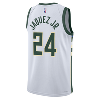 Milwaukee Bucks Association Edition Swingman Jersey - White - Jaime Jaquez Jr.