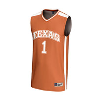 #1 Texas Longhorns Lightweight Basketball Fashion Jersey - Texas Orange