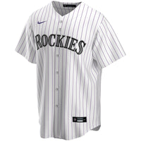 Colorado Rockies White Home Replica Custom Jersey