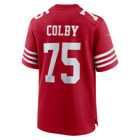 San Francisco 49ers Connor Colby Scarlet Team Game Jersey