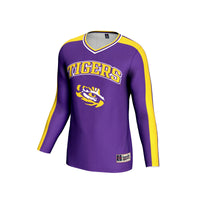 LSU Tigers #1 Lightweight Volleyball Fashion Jersey - Purple