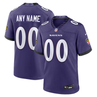 Baltimore Ravens Purple Custom Game Jersey