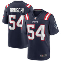 New England Patriots Tedy Bruschi Navy Game Retired Player Jersey