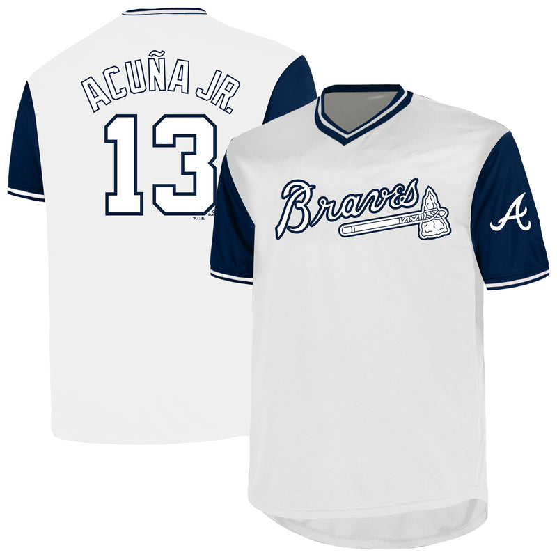 Atlanta Braves Ronald Acuña Jr. White Big & Tall Name & Number Jersey
