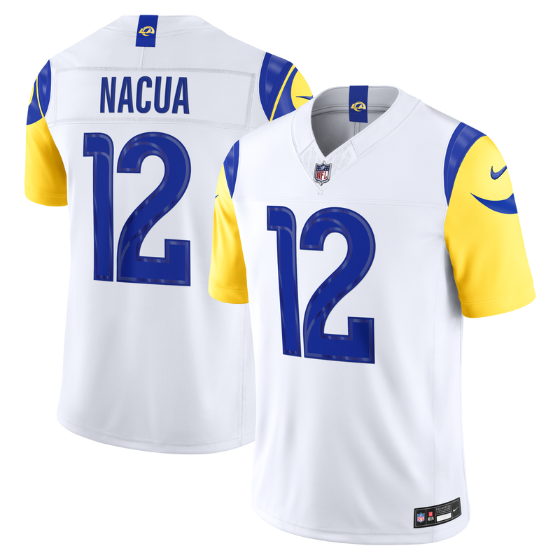 Los Angeles Rams Puka Nacua White Stitched Limited Jersey