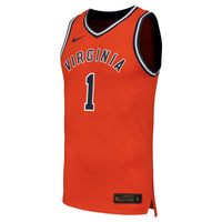 #1 Virginia Cavaliers Throwback Replica Basketball Jersey - Orange