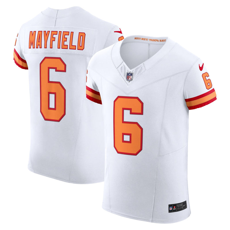 Tampa Bay Buccaneers Baker Mayfield White The '76 Jersey Elite Jersey