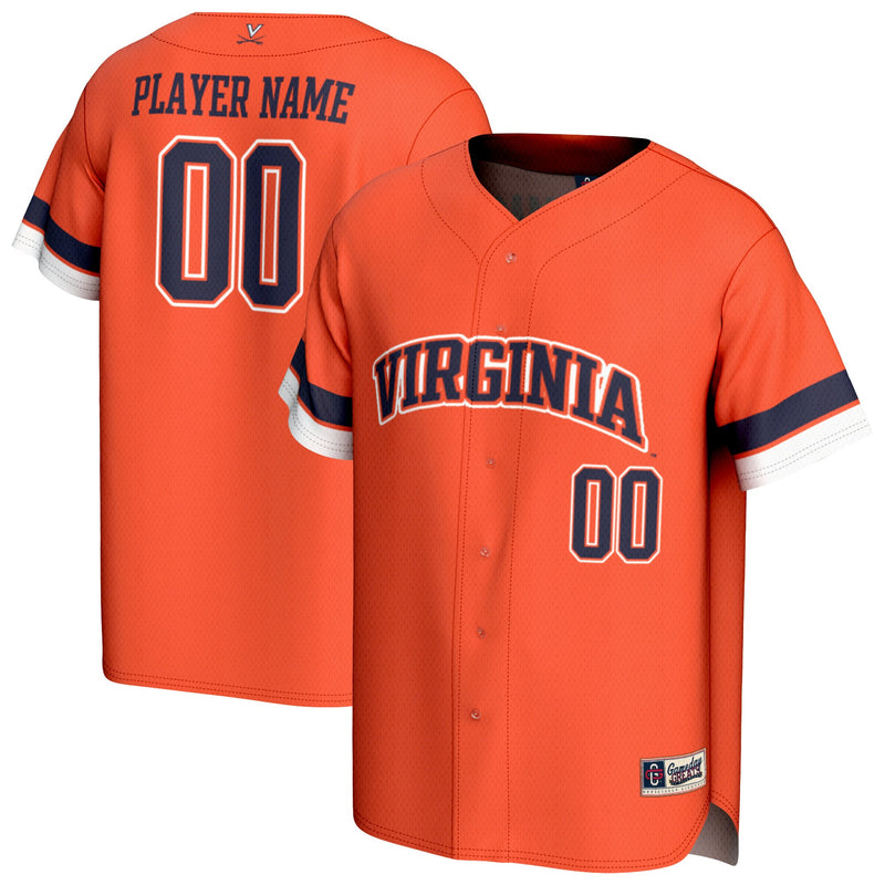 Virginia Cavaliers NIL Pick-A-Player Baseball Lightweight Jersey - Orange