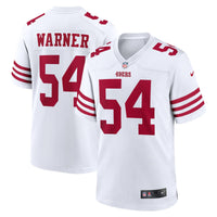 San Francisco 49ers Fred Warner White Player Game Jersey
