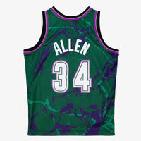 Milwaukee Bucks Ray Allen 1996 Team Marble Swingman Jersey - Green