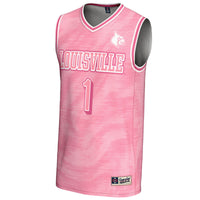 #1 Louisville Cardinals Lightweight Basketball Fashion Jersey - Pink