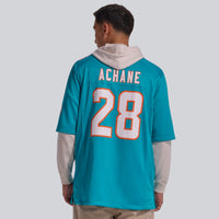 Miami Dolphins Devon Achane Aqua Player Game Jersey